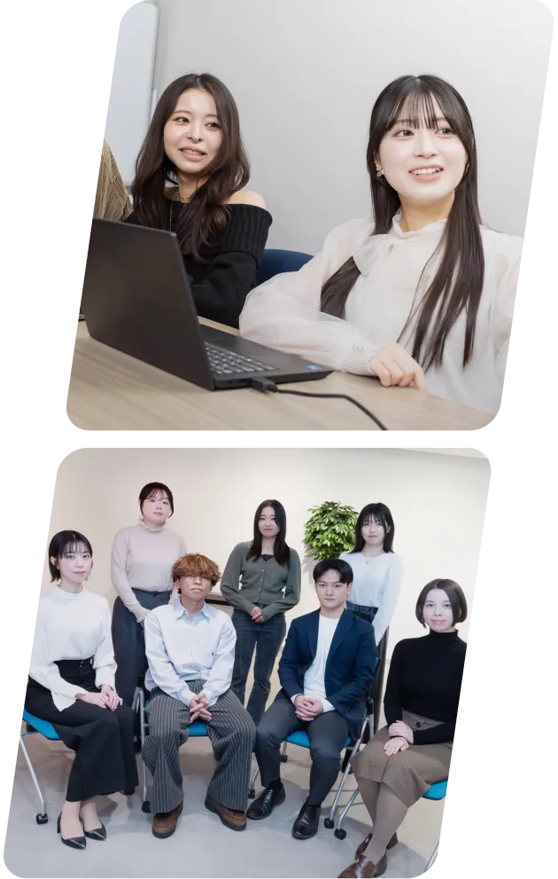 働いている社員たちの様子